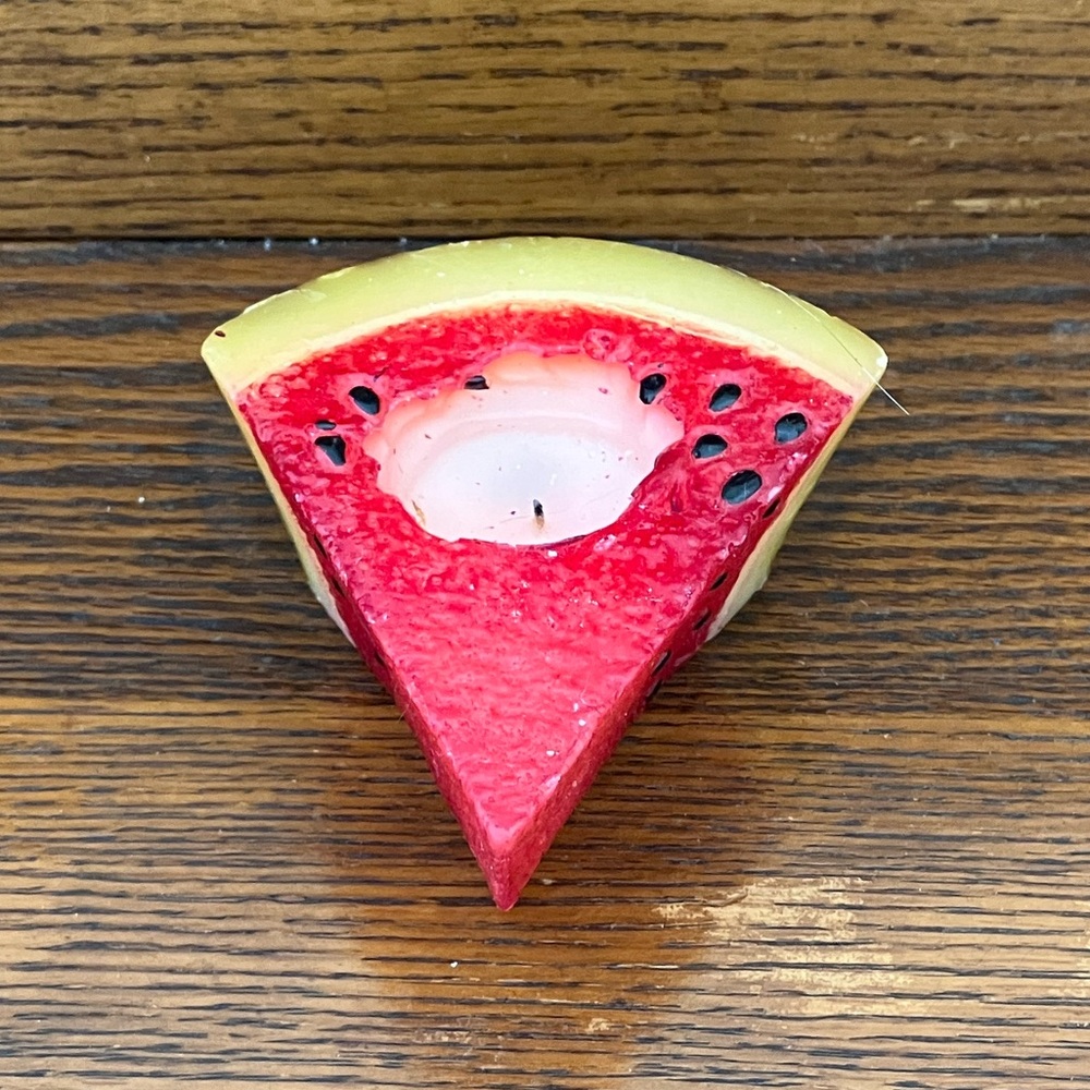 Gently Used Illumination Watermelon Slice Candle